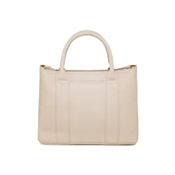 Borsa a mano bianco off-white da Donna con logo in metallo Lora Ferres