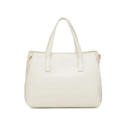 Borsa a mano bianco off-white da Donna con tracolla e dettagli traforati Carrera Jeans