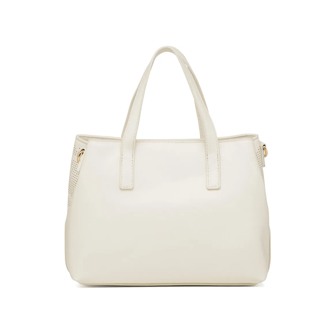 Borsa a mano bianco off-white da Donna con tracolla e dettagli traforati Carrera Jeans