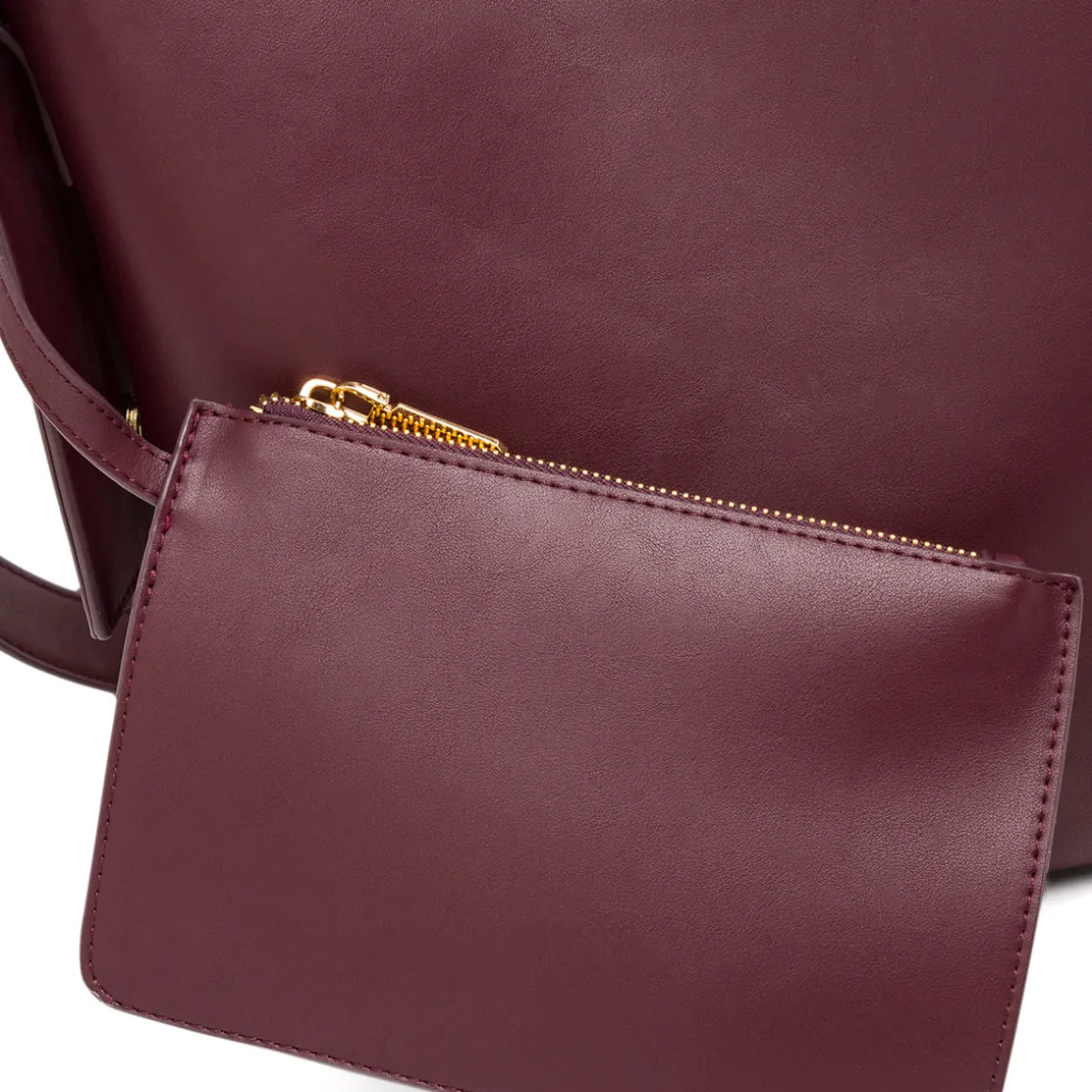 Borsa a mano Bordeaux da Donna con logo Lora Ferres
