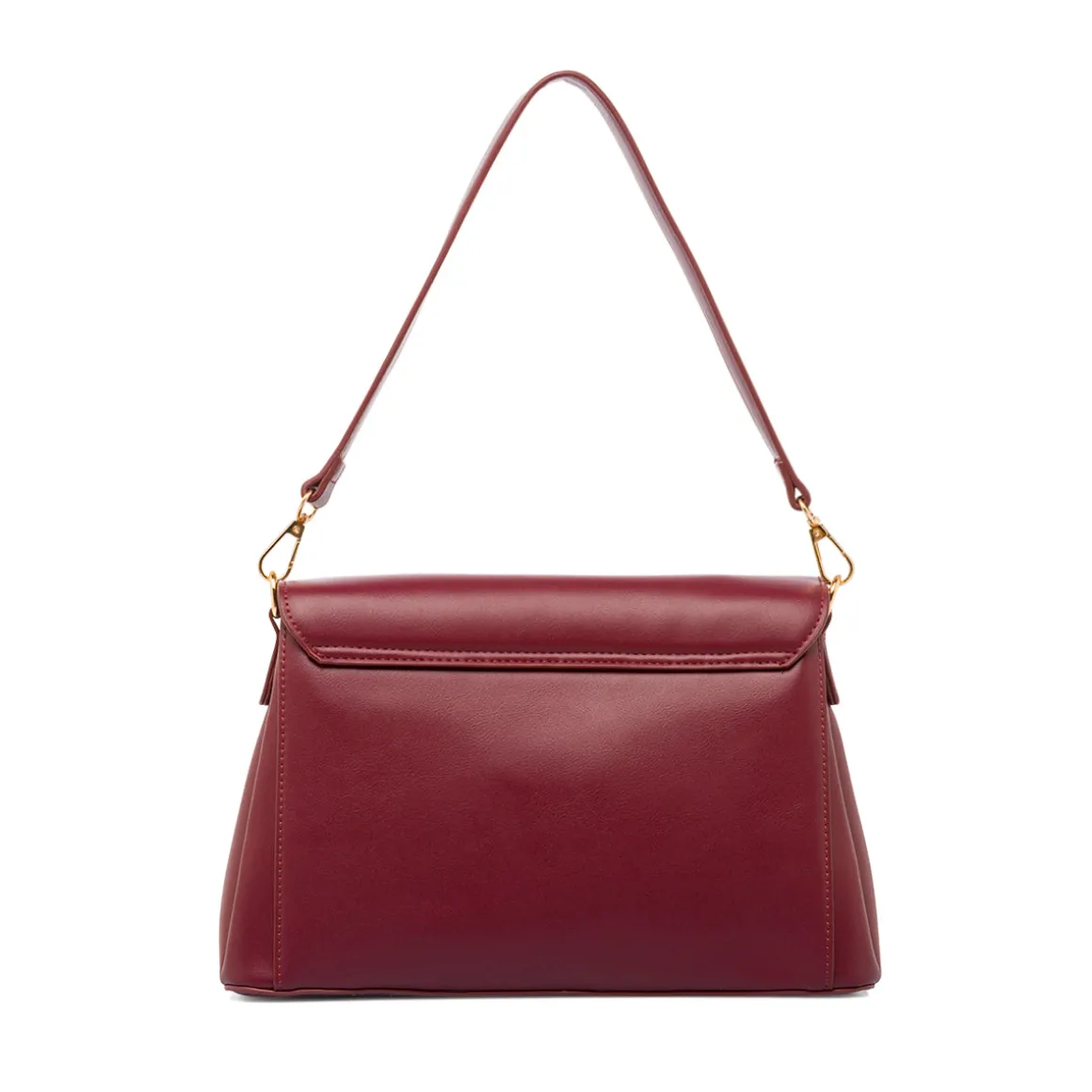 Borsa a mano Bordeaux da Donna con logo Lora Ferres