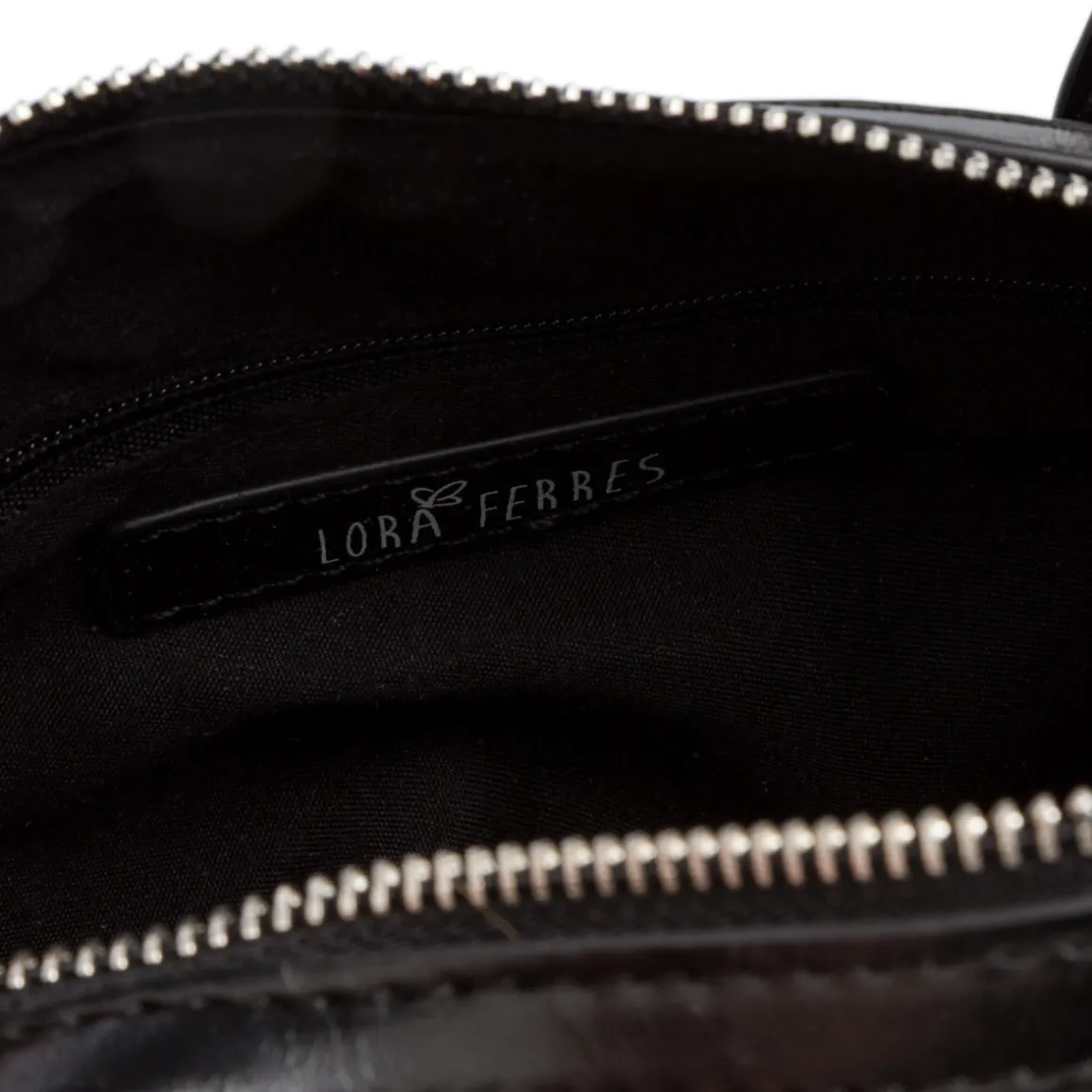 Borsa a mano da donna nera Lora Ferres