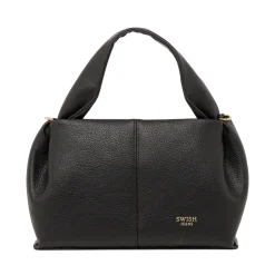 Borsa a Mano da Donna Nera con Manico Imbottito Swish Jeans