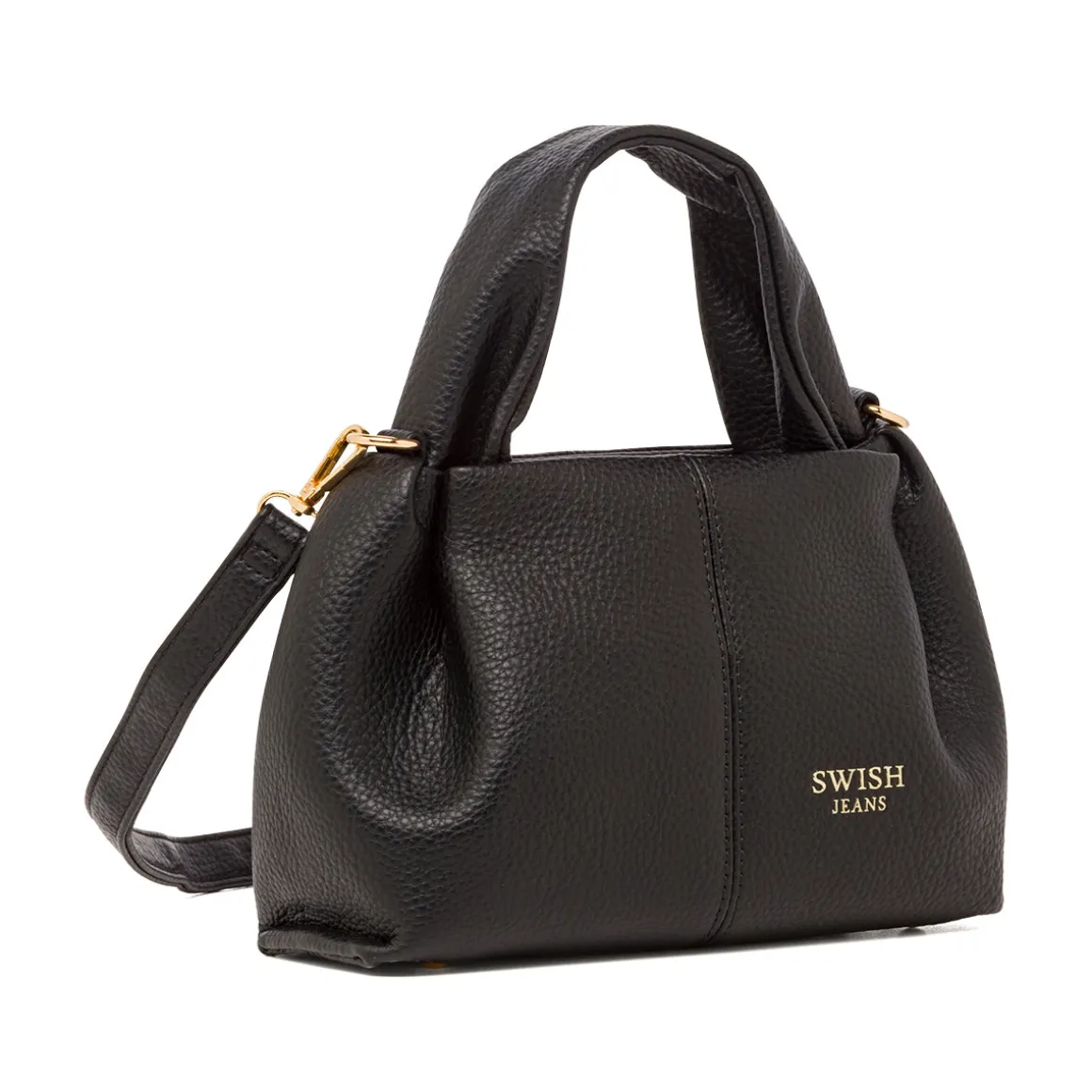 Borsa a Mano da Donna Nera con Tracolla Regolabile Swish Jeans