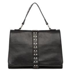 Borsa a Mano da Donna Nera con Borchie Lora Ferres