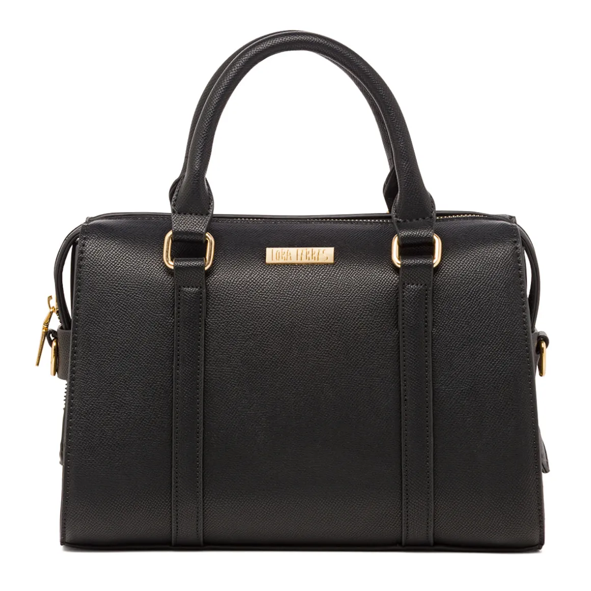 Borsa a Mano da Donna Nera con Tracolla Rimovibile Lora Ferres