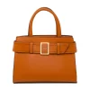 Borsa a Mano da Donna Ocra con Fibbia Elegante Swish Jeans