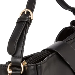 Borsa a mano nera da donna con logo Carrera Jeans