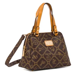 Borsa a mano nera da Donna con stampa logo Giulia Pieralli