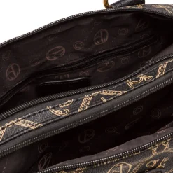 Borsa a mano nera da Donna con stampa Giulia Pieralli
