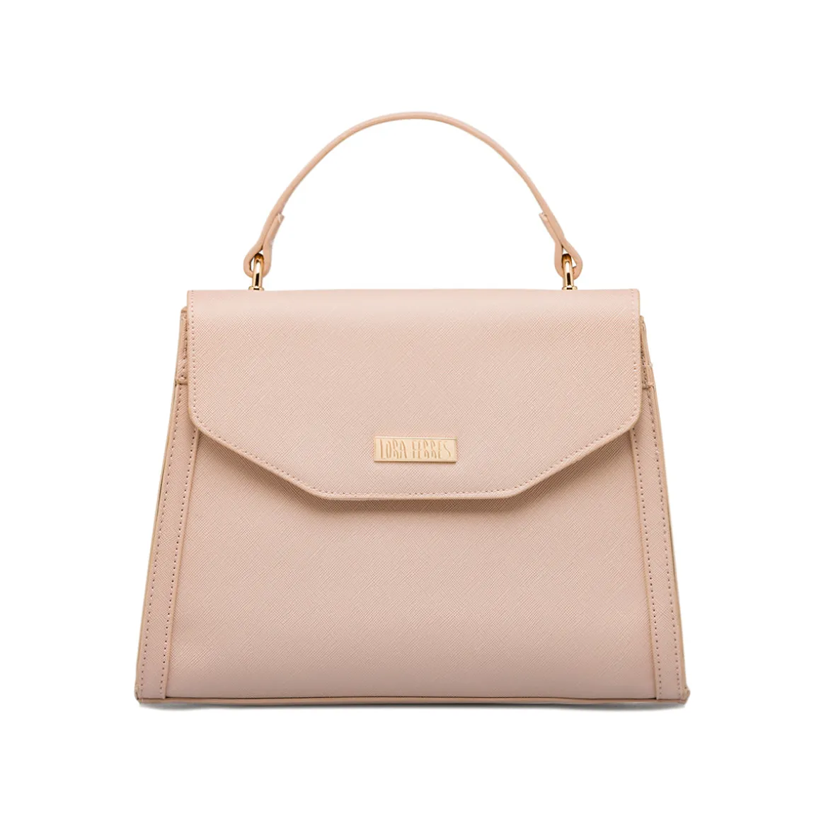 Borsa a mano rosa da Donna con targhetta logo Lora Ferres