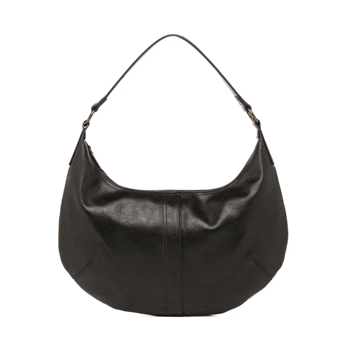 Borsa a mezzaluna nera da Donna Lora Ferres
