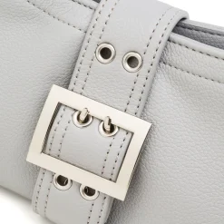 Borsa a Spalla Azzurra da Donna con Borchie e Fibbia frontale Lora Ferres