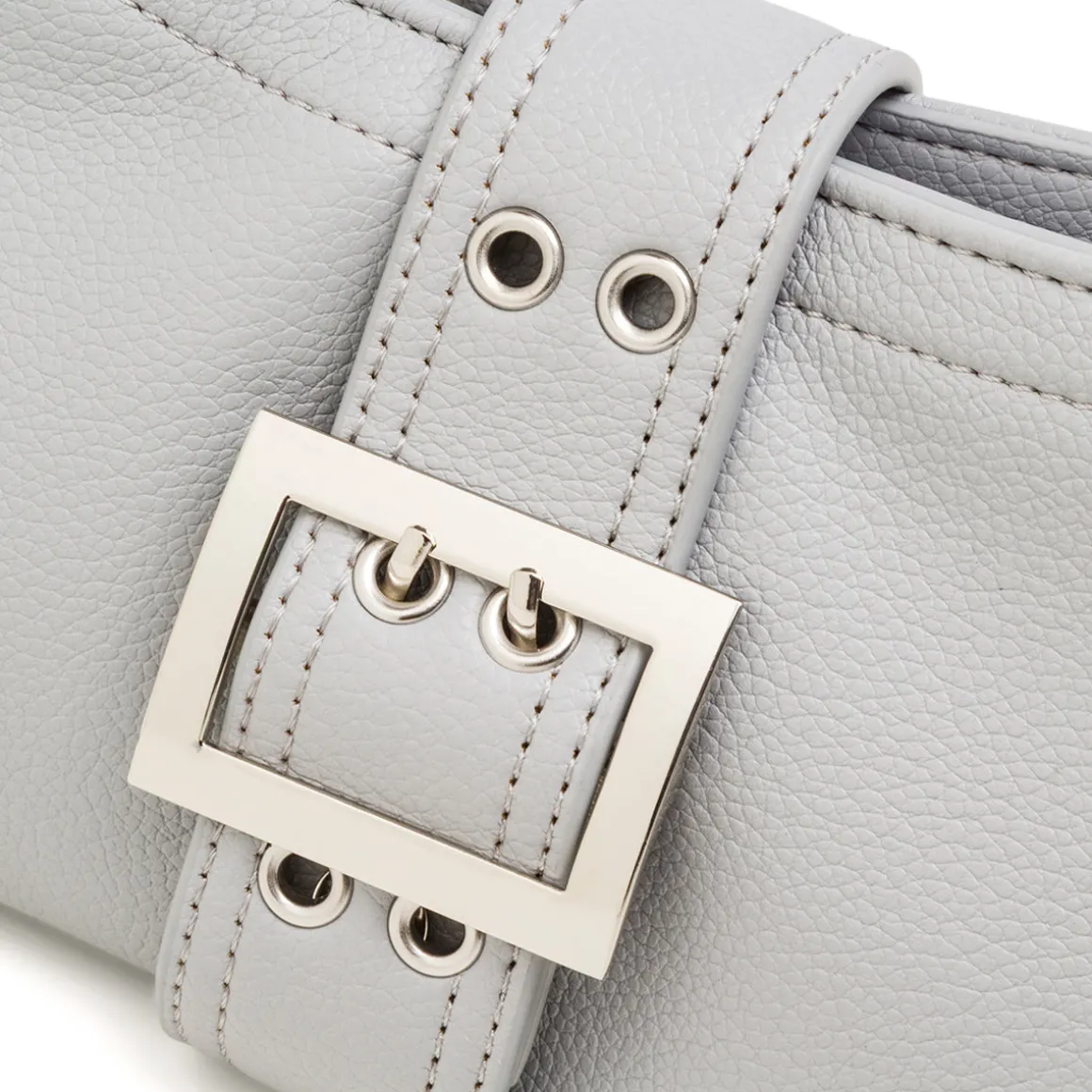 Borsa a Spalla Azzurra da Donna con Borchie e Fibbia frontale Lora Ferres