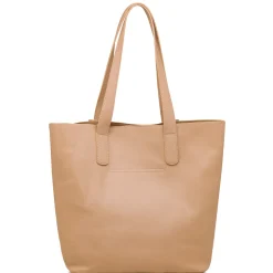 Borsa a spalla beige da Donna con dettagli traforati Lora Ferres