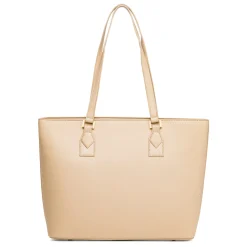 Borsa a spalla Beige da Donna con logo in metallo Carrera Jeans