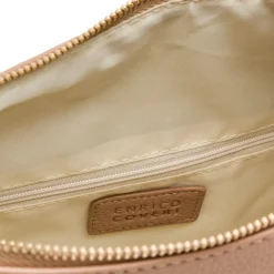 Borsa a spalla beige da Donna con logo Enrico Coveri