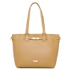 Borsa a spalla beige da Donna con dettaglio in metallo Lora Ferres