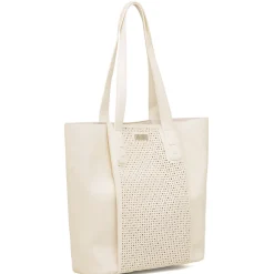 Borsa a spalla bianca da Donna con dettaglio traforato Lora Ferres