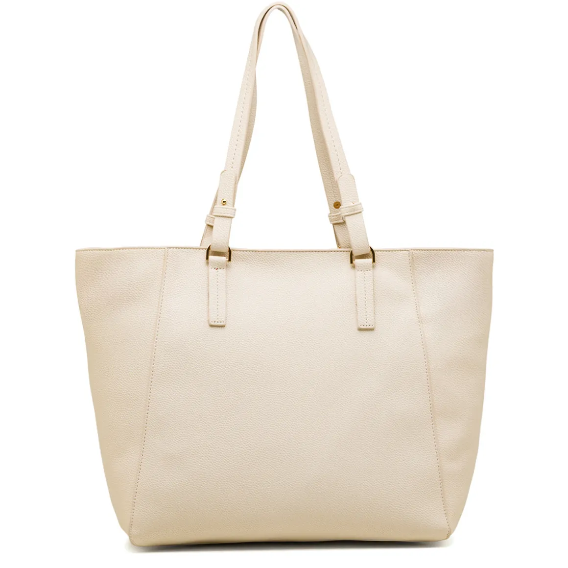 Borsa a spalla bianca off-white da Donna con logo pendente dorato Lumberjack