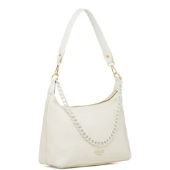 Borsa a spalla bianco off-white da Donna con catena Swish Jeans