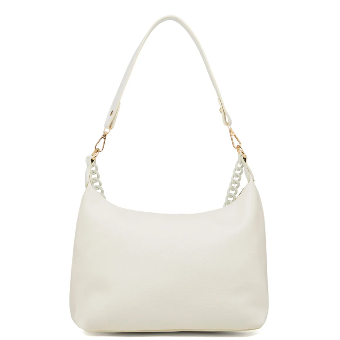 Borsa a spalla bianco off-white da Donna con catena Swish Jeans