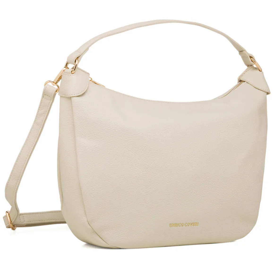 Borsa a spalla bianco off-white da Donna con logo Enrico Coveri
