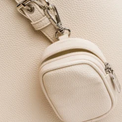Borsa a spalla bianco off-white da Donna con portafoglio Lora Ferres