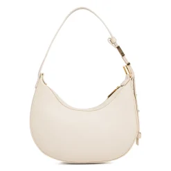 Borsa a spalla bianco off-white da Donna con logo in metallo Lora Ferres