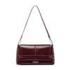 Borsa a Spalla da Donna Bordeaux Dettagli Metal Lora Ferres