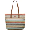 Borsa a spalla da donna multicolore effetto rafia Swish Jeans