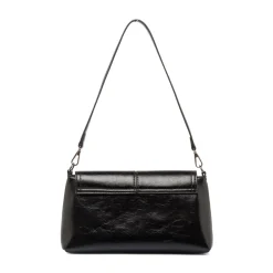 Borsa a Spalla da Donna Nera Dettagli Metal Lora Ferres