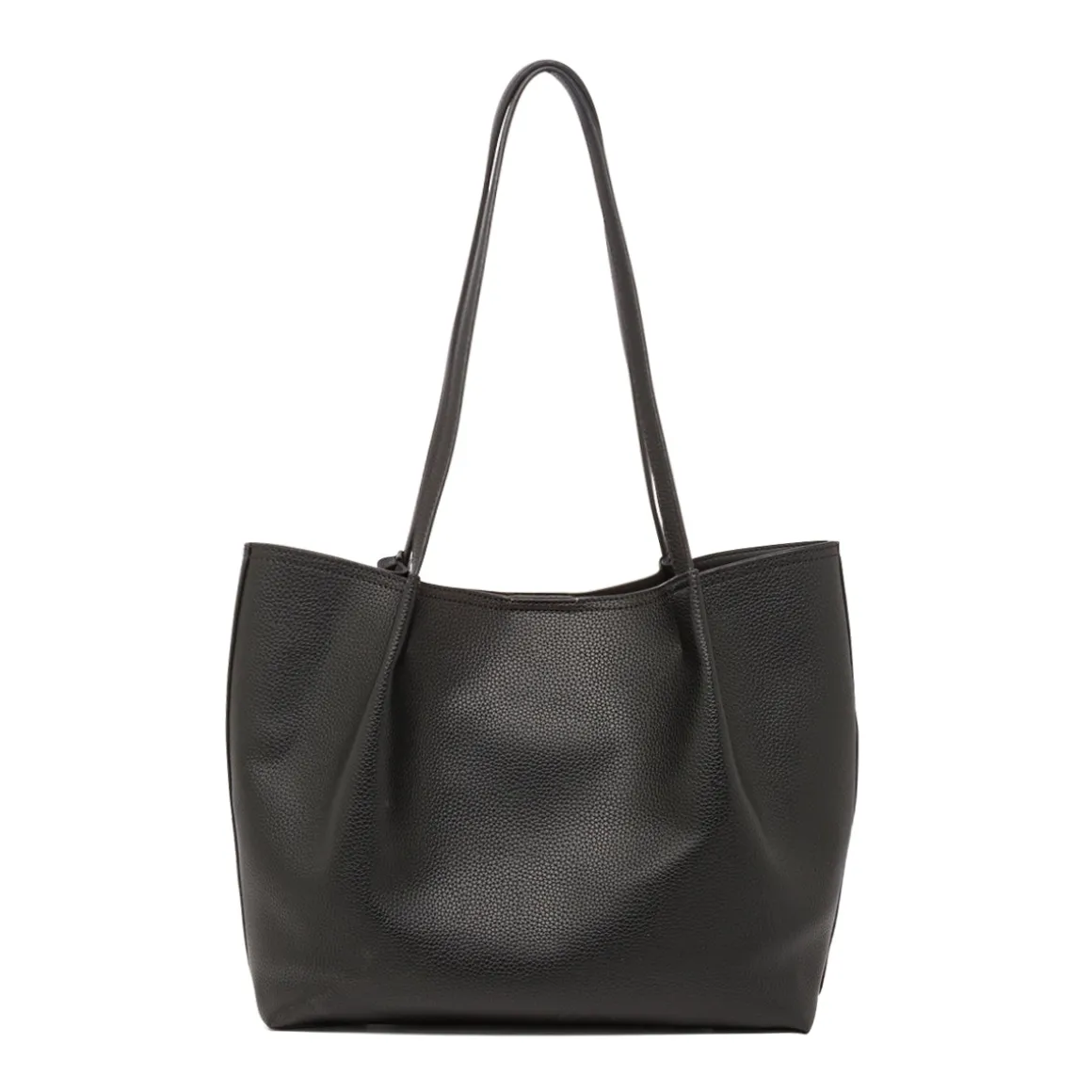 Borsa a Spalla da Donna Nera con Pochette Rimovibile Lora Ferres