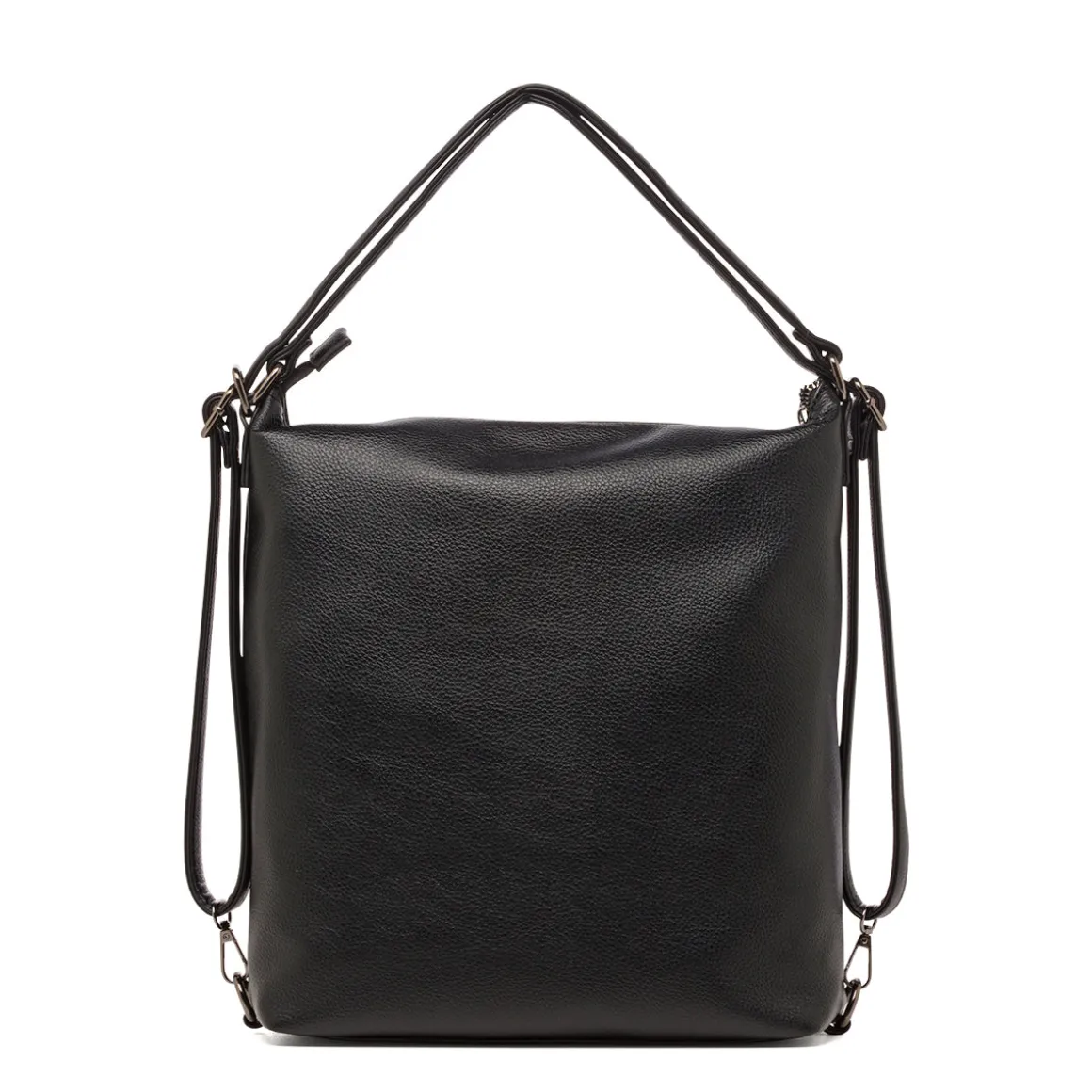 Borsa a Spalla da Donna Nera con Tasca Frontale Swish Jeans