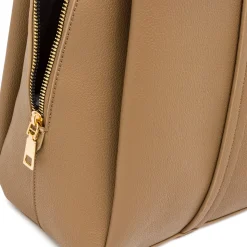 Borsa a Spalla da Donna Taupe con Doppio Manico Lora Ferres
