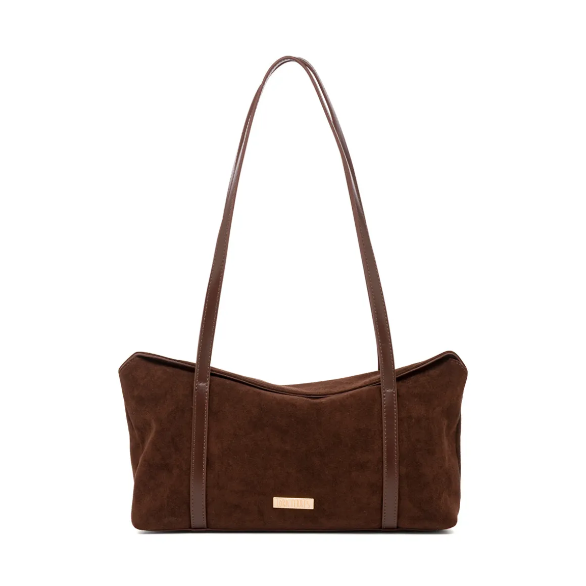 Borsa a spalla marrone da Donna in camoscio Lora Ferres