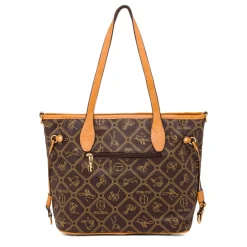 Borsa a spalla marrone da Donna con stampa All Over Giulia Pieralli