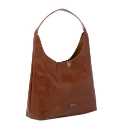 Borsa a spalla marrone da Donna con logo Lora Ferres