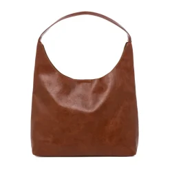 Borsa a spalla marrone da Donna con logo Lora Ferres