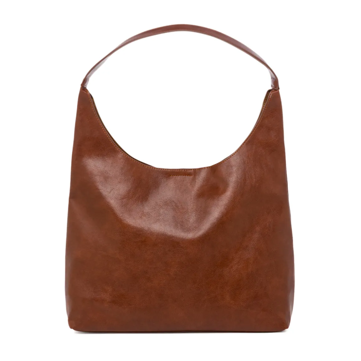 Borsa a spalla marrone da Donna con logo Lora Ferres