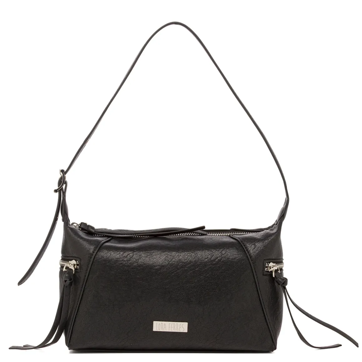 Borsa a spalla nera da Donna Lora Ferres