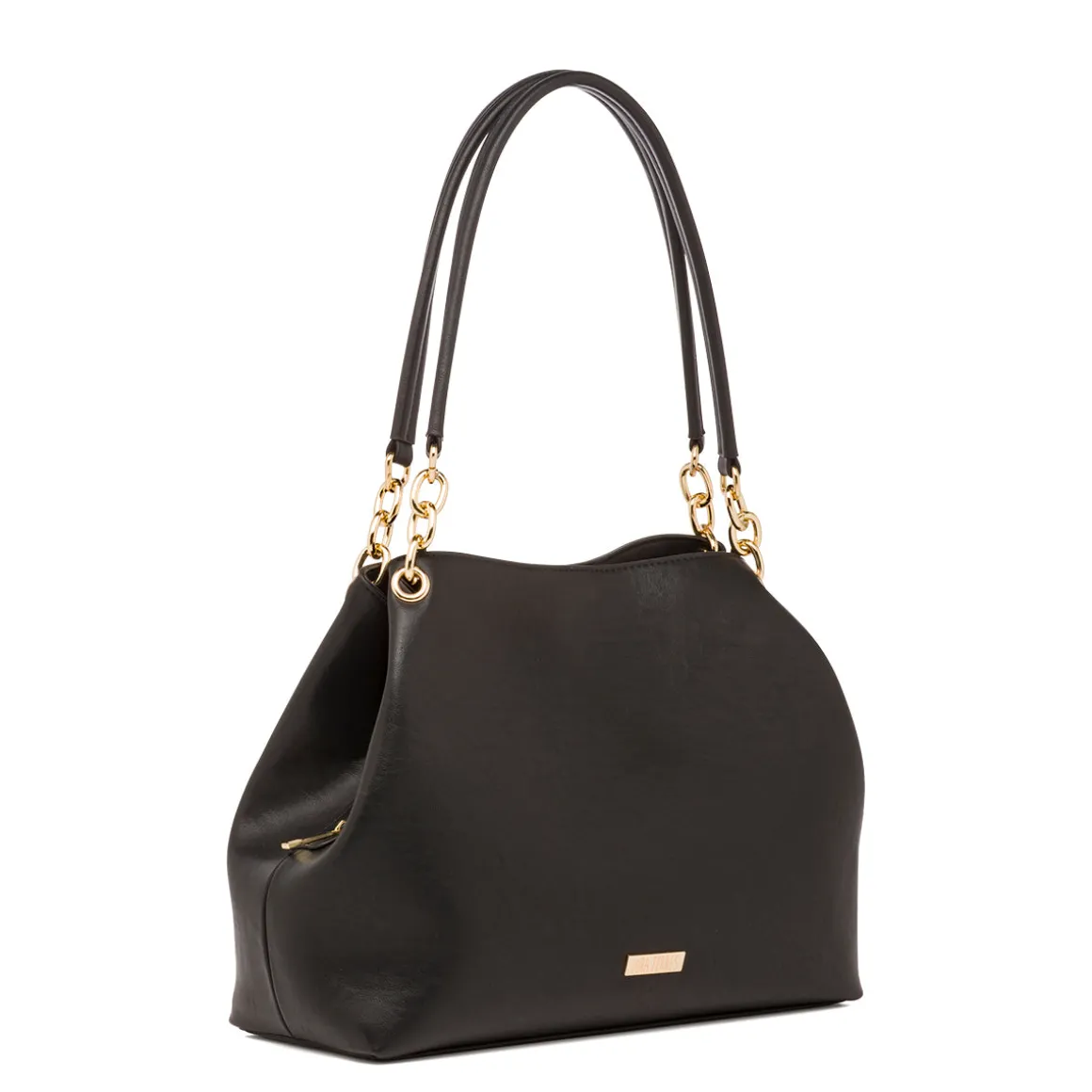Borsa a spalla nera da Donna con dettagli catena Lora Ferres