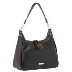 Borsa a spalla nera da Donna con tasca e zip Lora Ferres