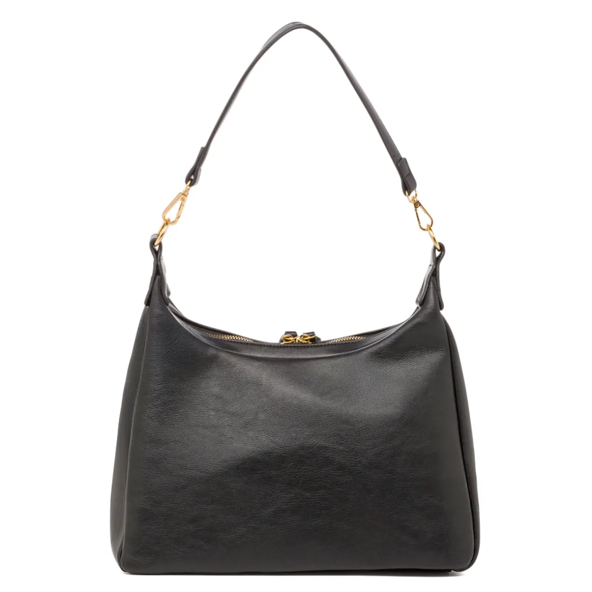 Borsa a spalla nera da Donna con tasca e zip Lora Ferres