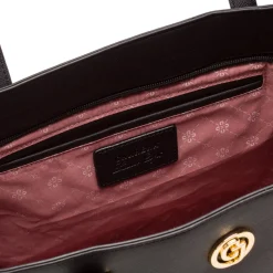 Borsa a spalla nera da Donna con logo Carrera