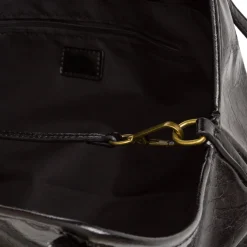 Borsa a spalla nera da Donna con logo Lora Ferres