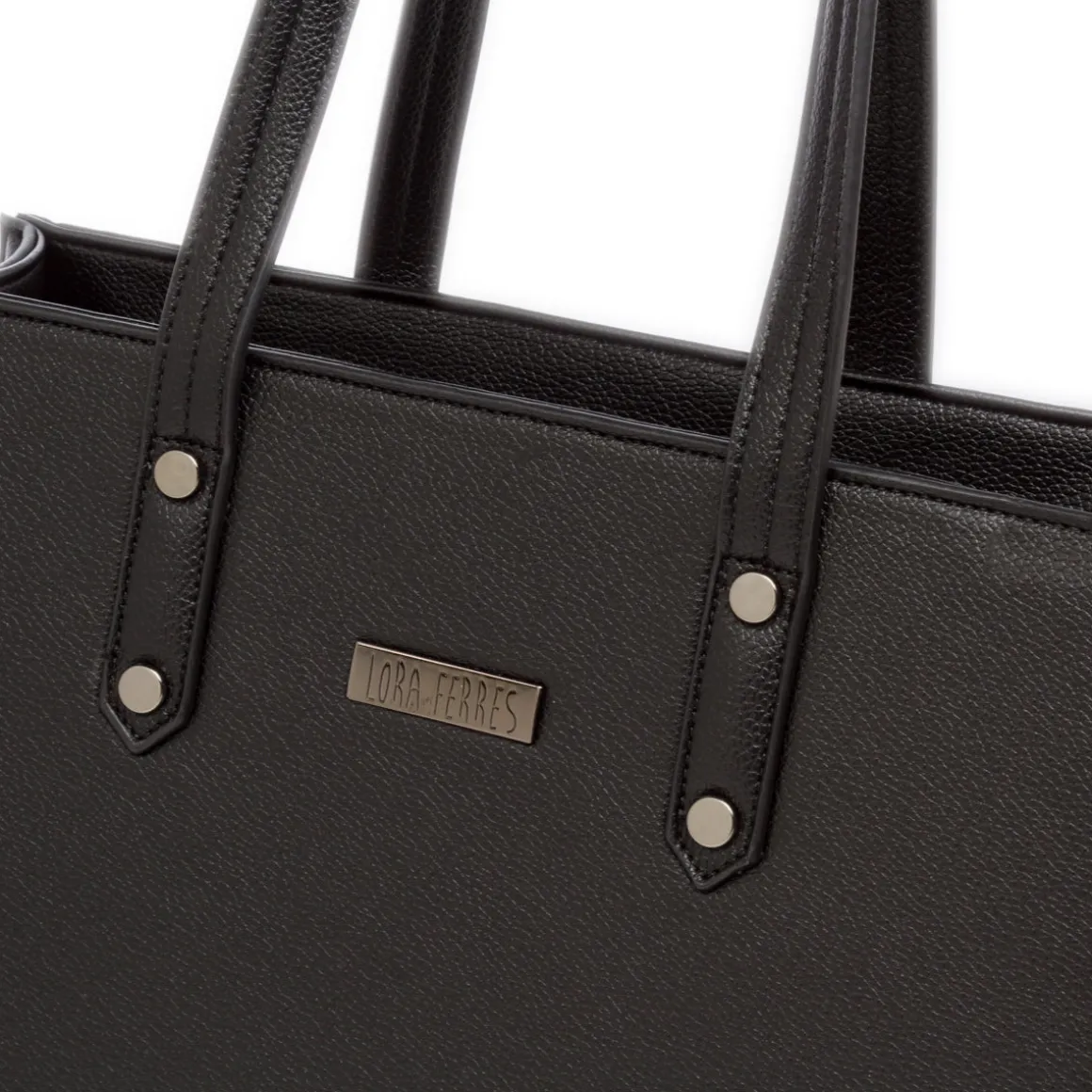 Borsa a spalla nera da Donna con tracolla rimovibile Lora Ferres