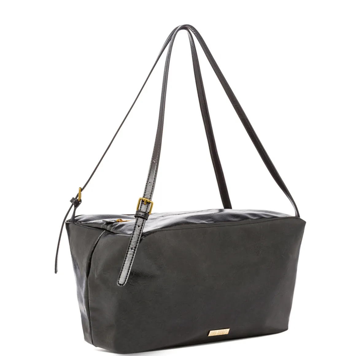 Borsa a spalla nera da Donna con logo Lora Ferres
