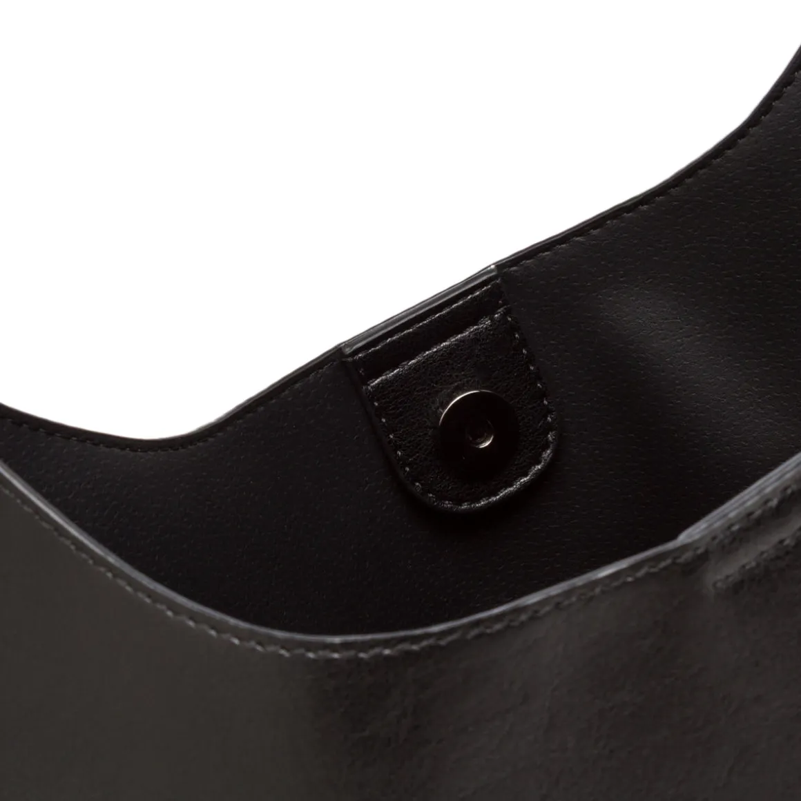 Borsa a spalla nera da Donna con chiusura bottone Lora Ferres