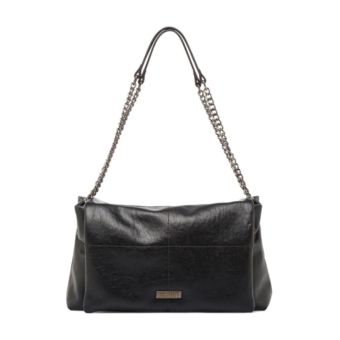 Borsa a Spalla Nera da Donna con manici a Catena Lora Ferres